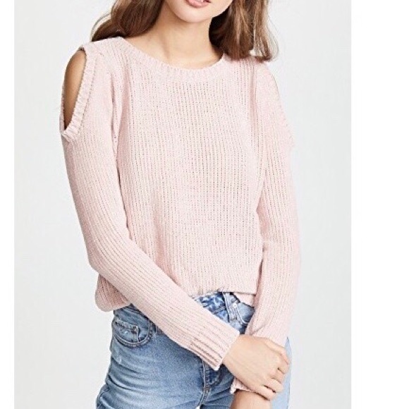 BB Dakota Sweaters - BB DAKOTA Cold Shoulder Ribbed Sweater